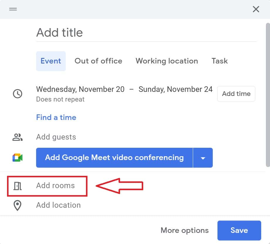 How to book a room in Google Calendar - Joan Workplace